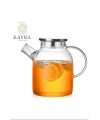 Çelik Kapaklı Borosilikat Cam Demlik 1500ML Royaleks-CM-2003