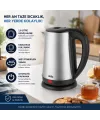 Çelik Kettle Su Isıtıcısı Kablosuz Kullanım 1.8lt 360 Derece Dönebilme Otomatik Kapanma Sk-8026