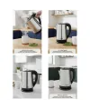 Çelik Kettle Su Isıtıcısı Kablosuz Kullanım 1.8lt 360 Derece Dönebilme Otomatik Kapanma Sk-8026