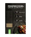 Çelik Şiş Çubuğu - Mangal Şişi Ahşap Saplı Kebap Şişi  6 Adet 721985