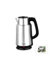 Çelik - Sürahi Model Kettle Elektrikli Su Isıtıcısı Paslanmaz Çelik Gizli Rezistans 360° 2.2lt 1500w Kk-3334