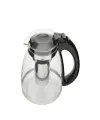Çelik Süzgeçli Cam Çaycı Servis Demlik 1500 Ml. Royaleks-7488