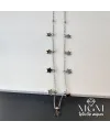 Çelik Yıldız Detaylı Kolye - Kl0057