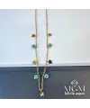Çelik Yıldız Nazar Boncuklu  Kolye - Kl0047
