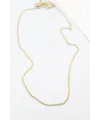 Çelik Zincir Kolye - 45 cm - Altın