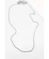 Çelik Zincir Kolye - 45 cm - Gümüş