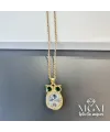 Çelik Zirkon Taşlı Baykuş Kolye - Kl0140