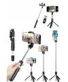Cep Telefonu Tripod Standı Manyetik Selfie Sopa Bluetooth Uzaktan Kumandalı