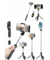 Cep Telefonu Tripod Standı Manyetik Selfie Sopa Bluetooth Uzaktan Kumandalı