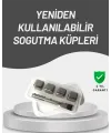 Çevre Dostu Metal Buz Küpü Ve Kullanışlı Klips Seti