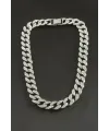 Chain Zirkon Taşlı Lüks Çelik Kolye