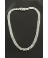 Chain Zirkon Taşlı Lüks Çelik Kolye