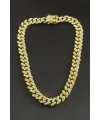 Chain Zirkon Taşlı Lüks Çelik Kolye