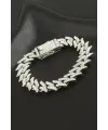 Chain Zirkon Taşlı Lüks Çelik Zincir Bileklik