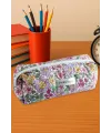Çiçek Desenli Kalem Kutusu