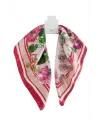 Çiçek Desenli Zr Saten Fular 50*50 cm