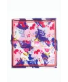 Çiçek Desenli Zr Şifon Fular 50*50 cm