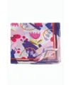 Çiçek Desenli Zr Şifon Fular 50*50 cm