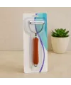 Çift Başlı Metal Soyacak (Ahşap Saplı)
