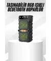 Çift Çıkışlı Güçlü Bataryalı Kablosuz Yüksek Ses Kaliteli Bluetooth Hoparlör