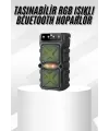 Çift Çıkışlı Güçlü Bataryalı Kablosuz Yüksek Ses Kaliteli Bluetooth Hoparlör