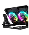 Çift Fanlı Laptop Soğutucu Rgb Işıklı Sessiz Notebook Standı