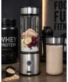 Çift Hazneli Cam Blender Usb Şarjlı Smoothie Ve Buz Kırıcı Blender
