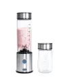 Çift Hazneli Cam Blender Usb Şarjlı Smoothie Ve Buz Kırıcı Blender