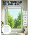 Çift Kanatlı Pencere Sineklik Seti Kesilebilir Koruyucu File