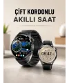 Çift Kordonlu Yüksek Çözünürlüklü Akıllı Saat Uyku İzleyici & Spor Modları