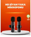Çift Mikrofonlu Kablosuz Kayıt Seti İphone Uyumlu Mini Mikrofon