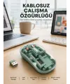 Çift Mod Bağlantılı Kablosuz Mouse Bluetooth ve USB Alıcılı Yeni Nesil