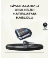 Çift Modlu 110db Alarmlı Disk Kilidi Suya Dayanıklı