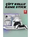 Çift Oyun Kollu 4k Hd Ekran Nostaljik 20.000 Oyunlu Beyaz Game Stick