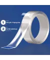 Çift Taraflı Akrilik Silikon Bant Yüksek Mukavemetli 18mm x 2 metre