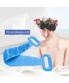 Çift Taraflı Banyo Hamam Lifi Silikon Masajlı Yumuşak Duş Lifi Uzun Ömürlü Hazır Banyo Keses