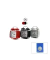 Çift Zilli Metal Masa Alarm Saati (Işıklı, Pilli)