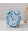 Çift Zilli Metal Masa Çalar Saat (8.8 cm) - Pilli & Işıklı