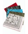 Çini Desenli Keten Bandana 50*50