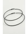Çizgili Metal Halka Küpe 8-9-10 cm