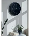 Classic Black Zarif 40 cm Metal Duvar Saati