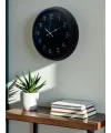 Classic Black Zarif 40 cm Metal Duvar Saati
