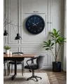 Classic Black Zarif 40 cm Metal Duvar Saati