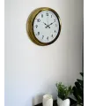 Classic White Gold 40 Cm Metal Duvar Saati