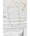 CM 14K Gold Renk Bar Zincir Model 60 cm Kadın Kolye