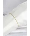 CM 14K Gold Renk Barlı Yılan Zincir Model Kadın Bileklik