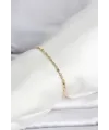 CM 14K Gold Renk Burgu Zincirli Model Kadın Bileklik
