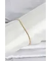 CM 14K Gold Renk Burgulu Zincir Model Kadın Bileklik