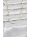 CM 14K Gold Renk İnce Kuşgözü Zincir Model 60 cm Kadın Kolye