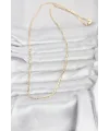 CM 14K Gold Renk İnce Kuşgözü Zincir Model 60 cm Kadın Kolye